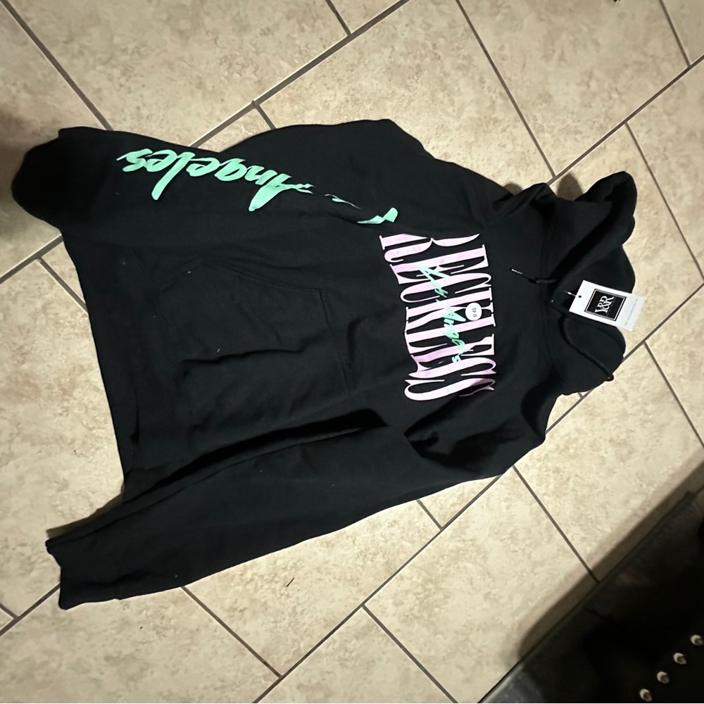 Young & Reckless Black Hoodie with Vibrant Graphic